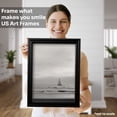 thumbnail image 3 of US Art Frames Black 15x23 Picture Frame, Solid Wood, Gallery Wall Art, 15 x 23 Picture Frame for Wall Decor, Puzzle, Poster, Picture, Photo, Document, Certificate 15x23 Frame, 3 of 4