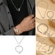 thumbnail image 3 of Europea y todos los Hip Hop de moda los hombres de acero inoxidable colgante collar pulsera de joyería conjunto de anillo doble Accesorios, 3 of 8