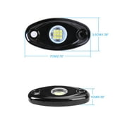White 8 Pods CREE LED Rock Underbody Lights for JEEP Offroad Truck ATV UTV NEW