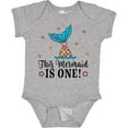 thumbnail image 3 of Inktastic Mermaid 1st Birthday 1 Year Old Girls Baby Bodysuit, 3 of 5