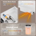thumbnail image 6 of WinZo Square Smart Toilet Bidet For Modern Bathroom,Diamond-shaped Sleek Design Elonagted Rectangle 17" Comfort Bowl (White), 6 of 7