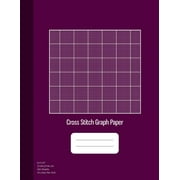 Beading Graph Paper: Cross Stitch Graph Paper : 14 Lines Per Inch, Graph Paper for Embroidery and Needlework, 8.5''x11'', 100 Sheets, Purple Cover (Series #4) (Paperback)