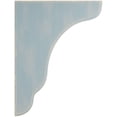 thumbnail image 2 of 1 3/4"W x 7 1/4"D x 9 1/2"H Plymouth Wood Vintage Decor Bracket, Driftwood Blue, 2 of 6
