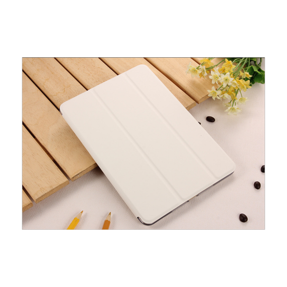 For iPad air2/6 Case Ultra Slim Lightweight Smart-shell Stand Cover Case With Auto Wake / Sleep for Apple iPad air2/6 Tablet(White)