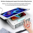thumbnail image 3 of Multifunctional LED Mirror Digital Alarm Clock Desktop Electronic Clock with RGB Ambient Light Snooze Mode Temperature Display 10W Wireless Charging Function Replacement for iPhone Samsung Android, 3 of 9