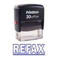 thumbnail image 1 of Printtoo Self Inking REFAX Rubber Stamp Office Stationary Stamp-Blue, 1 of 1