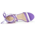 thumbnail image 4 of BLISSFUL STEP Sandales à Talon à Lacets à Bout Ouvert à Blocs de Couleur pour Femmes, 4 of 6