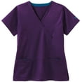 thumbnail image 1 of Bio Women's Mock Wrap Solid Scrub Top, 1 of 1