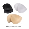 thumbnail image 3 of Guardurnaity Almohadillas para sujetador transpirables y agradables para la piel, hechas de esponja, para un cómodo, insertos para sujetador con Ropa interior Negro, 3 of 6