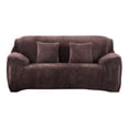 thumbnail image 1 of CHOK 2024 Housse de Chaise en Velours de Luxe Extensible Lavable Gris Argenté, 1 of 7