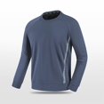 thumbnail image 2 of FAIWAD Long Sleeve Tops for Men Solid Color Quick Dry Lightweight Athletic Workout Running Pullover Tees, 2 of 8