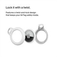 thumbnail image 5 of Belkin Apple AirTag Secure Holder with Key Ring - Durable Scratch Resistant Case With Open Face & Raised Edges - Protective AirTag Keychain Accessory For Keys, Pets, Luggage, Backpacks - White, 5 of 10