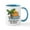 White/Blue Inside, variant on - Delaware Coin Beach Mugs - 11 oz Ceramic Mug - Novelty Coffee Tea Cup