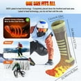 thumbnail image 3 of Heated Socks 5000mAh Battery Rechargeable Heating Socks With 4 Heating Levels Electric Heated Sock With APP Control For Men Women Foot Warmer For Riding Camp, 3 of 9