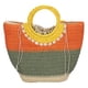 thumbnail image 1 of Bolsos Playa para Mujer Bolsos Mano Colores Contrastantes Bolsos Tejidos Paja (Estilo Tres), 1 of 9