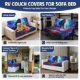 thumbnail image 3 of Chririnla Stretch RV Jackknife Sofa Cover with Aurora Horse Landscape, 2 Piece Furniture Protector Fit for Motorhome Travel Trailer, Washable Dust Stain Proof for Pet Owners, 3 of 4