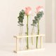 thumbnail image 2 of Simplely Wooden Frame Hydroponic Container Desktop Decoration Test Tube Flower Vase Transparent Glass Vase Home Decoration, 2 of 3