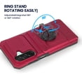 thumbnail image 4 of 6goodeals Compatible for Samsung Galaxy A16 Kickstand Rugged Cell Phone Credit Card Case Red, 4 of 7