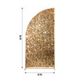 thumbnail image 3 of Efavormart 6ft Gold Big Payette Sequin Chiara Backdrop Stand Cover For Half Moon Wedding Arch, 3 of 11