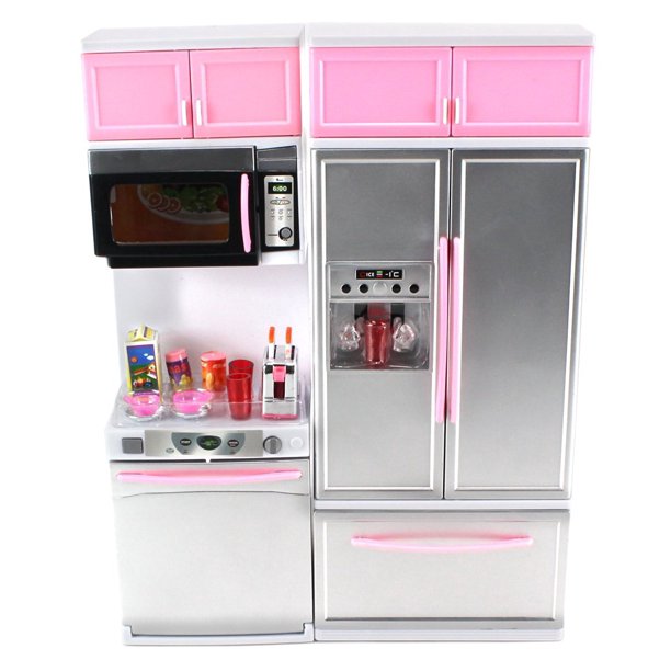 Modern Kitchen 15' Battery Operated Toy Kitchen Playset, Perfect for