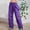 Purple, variant on Cargo Pant for Women High Waisted Elastic Drawstring Hiking Pants Women Casual Zip Off Lightweight Travel Cargo Pants for Women Y2K Streetwear with Pockets Black XXL