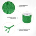thumbnail image 2 of Uxcell 22 Yards Soft Twisted Rope Trim, 5mm/0.2" Grass Green Polyester Twisted Silk Rope Cord for DIY Craft, 2 of 2