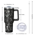 thumbnail image 3 of 1pc Goth 40oz Tumbler with Straw & Handle - Insulated Stainless Steel Cup | Holiday Gift for Man Women (Christmas, Valentine's, Birthday), 3 of 5