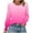 Womens Clothing Watermelon Red, variant on Womens Long Sleeve Shirts, Crewneck Tees for Women Fall Fashion Loose Fit Ombre Tie Dye Basic T-Shirts Tops S-2XL