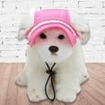 thumbnail image 3 of Waroomhouse Pet Headwear Super Soft Wide Brim Polyester Dog Cat Outdoor Mesh Sun Hat Pet Sunscreen Cap Pet Supplies, 3 of 8