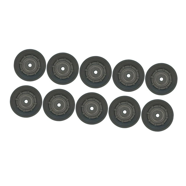 10 piezas de polea de rodamiento de fitness, sistema de polea portátil y silencioso para puerta de garaje 90 mm