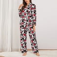 thumbnail image 2 of Sikiie Cute Dog Women's Long-Sleeve Shirt and Full-Length Bottom Pajama Set (s-xxl)-XX-Large, 2 of 7