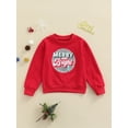 thumbnail image 2 of Diconna Children Pullover Christmas Printed Pattern Round Collar Sweatshirt, 2 of 9