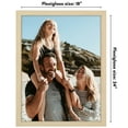 thumbnail image 5 of Americanflat 18x24 Poster Frame with Polished Plexiglass Wide Frames Made Vertical Horizontal - Natural Oak, 5 of 8
