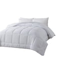 thumbnail image 3 of BedTreat Down Alternative Comforter with Corner Tabs - All Season Quilted Twin Size 240 GSM White Comforter, Machine Washable Microfiber Bedding, 3 of 8