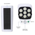 thumbnail image 4 of Luz de cámara de vigilancia falsa con sensor de movimiento para exteriores con luces solares LED, 4 of 8