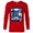 New Red, variant on Marvel Guardians of the Galaxy Volume 3 Tri-Color Panels - Long Sleeve T-Shirt for Men - Customized-New Red