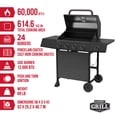 thumbnail image 4 of Expert Grill 4-Burner Propane Gas Grill with Side Burner and Side Table, Graphite, 4 of 14