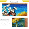 thumbnail image 2 of FREEAMG Sunflower Butterfly 1000 Piece Large Jigsaw Puzzle for Adults - Game Interesting Toys - Hand Made Puzzles Personalized Gift, 2 of 7