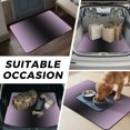 thumbnail image 6 of Universal Car Trunk Mat 37"x54", Purple Black Ombre Waterproof Cargo Liner, Non-Slip Durability Cargo Mat, Modern Gradient Abstract Art All Weather Rear Trunk Protector for Car SUV, 6 of 9