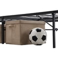 thumbnail image 4 of Queen&King Metal Platform Folding Bed Frame 14 Inch High   Queen Size Box Spring Replacement Heavy Duty Steel Slat  Easy Assembly Under-Bed Storage,Black, 4 of 6