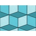 thumbnail image 1 of Ahgly Company Machine Washable Indoor Rectangle Transitional Light Sea Green Area Rugs, 7' x 10', 1 of 7
