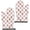 Cow and Strawberry-1, variant on Cow and Jar White Pattern Cute Oven Mitts 2-Pack Set, Heat Resistant Kitchen Gloves for Oven, 7.7"x12"