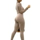 thumbnail image 3 of Txlixc Moda mujer camiseta de manga larga leggings traje cuello redondo camisa de nueve puntos medias fitness jogging yoga ropa deportiva Txlixc  Moda, 3 of 8