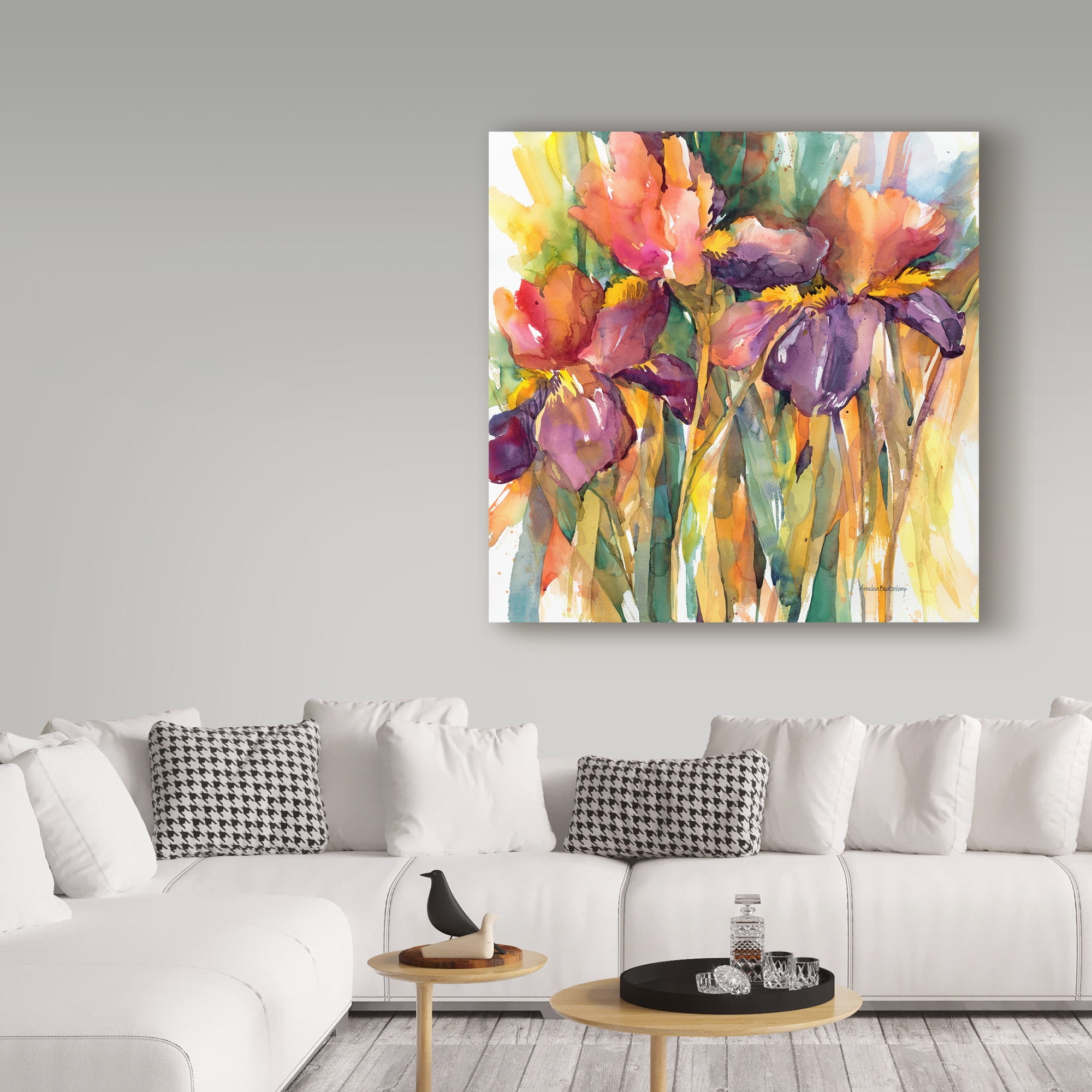 Annelein Beukenkamp 'Together Purple Red' Canvas Art