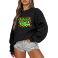 thumbnail image 1 of Sudadera navideña Tops con gráficos de letras divertidas Ropa deportiva para mujer Kuymtek Negro T M para Mujer, 1 of 9