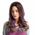 thumbnail image 5 of SUCS Novel Gradient Purple Long Curly Woman Wig Simulation Hair Wigs + Free Wig Cap Shipping on Time, 5 of 5