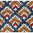 thumbnail image 4 of oneOone Organic Cotton Poplin Twill Fabric Argyle Style Ikat Print Fabric By Yard 42 Inch Wide, 4 of 4