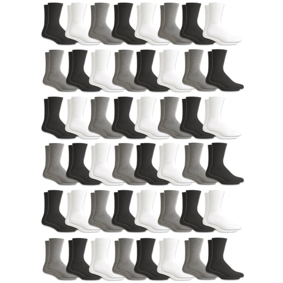 SOCKS'NBULK Mens and Womens Sports Crew Socks, Wholesale Bulk Pack Athletic Sock