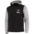 thumbnail image 2 of Men's Dunbrooke Black/Gray Las Vegas Raiders Alpha Full-Zip Jacket, 2 of 4