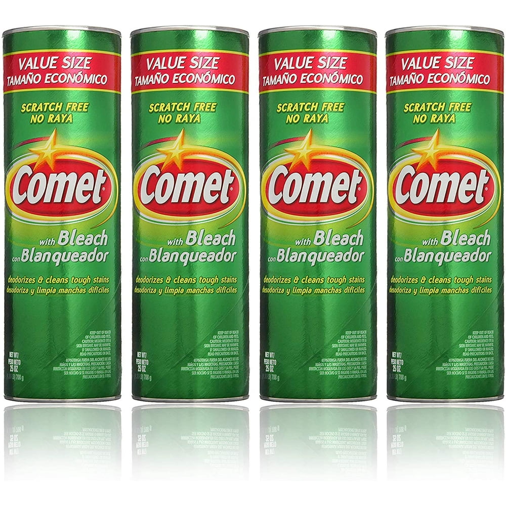 Comet Cleaner with Bleach Powder 25Ounces ScratchFree (Value Pack